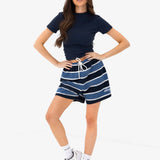 Skye Stripe Shorts - Blue Mix