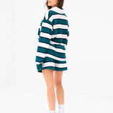 Skye Stripe Shorts - Green Mix