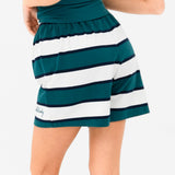 Skye Stripe Shorts - Green Mix