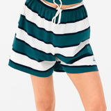 Skye Stripe Shorts - Green Mix