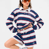 Skye Stripe Shorts - Red Mix