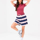 Skye Stripe Shorts - Red Mix