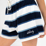 Skye Stripe Shorts - Navy Mix