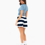 Skye Stripe Shorts - Navy Mix