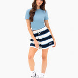 Skye Stripe Shorts - Navy Mix