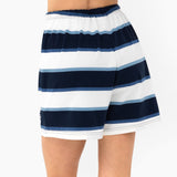 Skye Stripe Shorts - Navy Mix