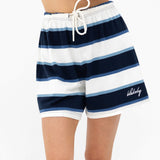 Skye Stripe Shorts - Navy Mix