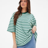 Sasha Stripe T-Shirt - Green Stripe