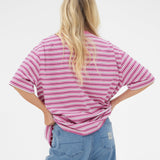 Sasha Stripe T-Shirt - Pink Stripe