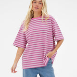 Sasha Stripe T-Shirt - Pink Stripe