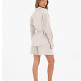 Alessia Linen Shorts - Off White