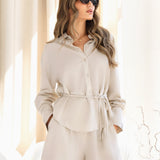 Alessia Linen Shorts - Off White