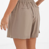 Alessia Linen Shorts - Tan