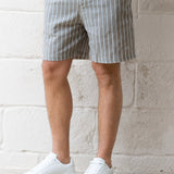Lyon Relaxed Stripe Shorts - Brown