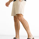 Ezra Relaxed Stripe Shorts - Beige