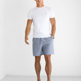 Ezra Relaxed Stripe Shorts - Navy