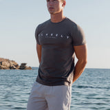 Ezra Relaxed Stripe Shorts - Navy