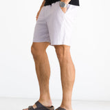 Ezra Relaxed Stripe Shorts - Purple