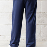Freddie Relaxed Linen Trousers - Navy