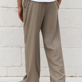 Freddie Relaxed Linen Trousers - Brown