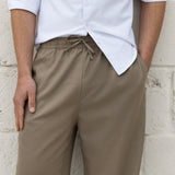 Freddie Relaxed Linen Trousers - Brown