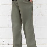Freddie Relaxed Linen Trousers - Khaki