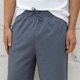 Freddie Relaxed Linen Trousers - Blue