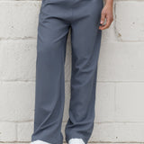 Freddie Relaxed Linen Trousers - Blue