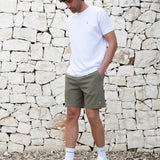 Freddie Relaxed Linen Shorts - Khaki