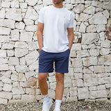 Freddie Relaxed Linen Shorts - Navy