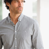 Conrad Long Sleeve Checked Shirt - Brown