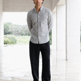 Conrad Long Sleeve Checked Shirt - Brown