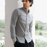 Conrad Long Sleeve Checked Shirt - Brown