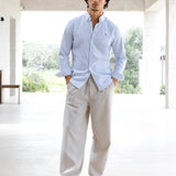 Conrad Long Sleeve Stripe Shirt - Light Blue