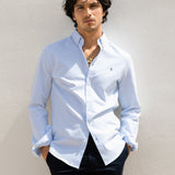 Conrad Long Sleeve Stripe Shirt - Light Blue