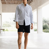 Conrad Long Sleeve Stripe Shirt - Grey