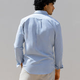 Conrad Long Sleeve Stripe Shirt - Navy