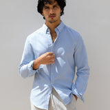 Conrad Long Sleeve Stripe Shirt - Navy
