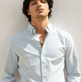 Conrad Long Sleeve Stripe Shirt - Teal