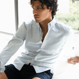 Conrad Long Sleeve Stripe Shirt - Teal