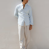 Conrad Long Sleeve Stripe Shirt - Teal