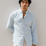 Conrad Long Sleeve Stripe Shirt - Teal