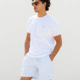 Conrad Relaxed Stripe Shorts - Light Blue
