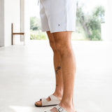Conrad Relaxed Stripe Shorts - Grey