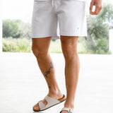 Conrad Relaxed Stripe Shorts - Grey