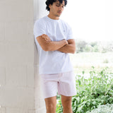 Conrad Relaxed Stripe Shorts - Pink