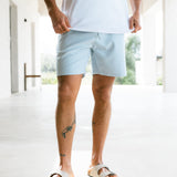 Conrad Relaxed Stripe Shorts - Teal