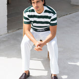 Conrad Relaxed Stripe T-Shirt - Dark Green