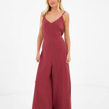 Mila Jumpsuit - Washed Red