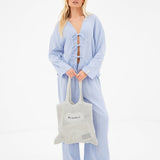 Mila Tie Up Top - Summer Blue